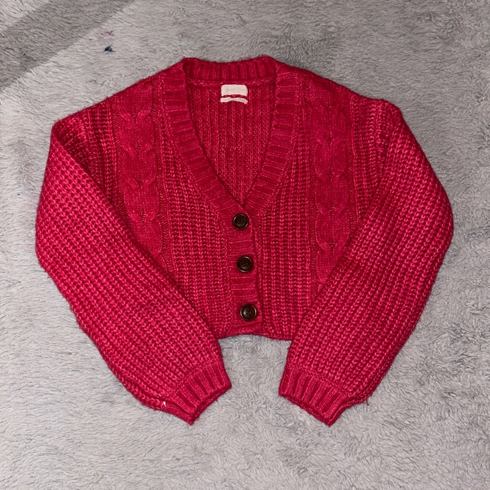 Urban Outfitters Hot Pink Cardigan